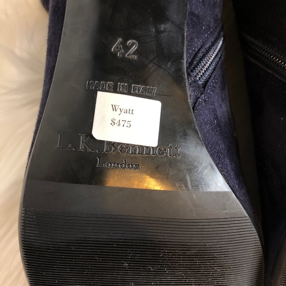 NEW L. K. Bennett Wyatt Suede Ankle Bootie - Picture 8 of 8